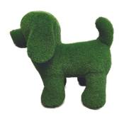 Peluche de jardin chien en gazon synthétique - Vert 35 cm - Vert