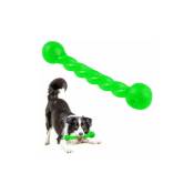 Pet Dogs Training Chew Pet Toys Jouets molaires en caoutchouc pour chiens résistants aux morsures, Happy Hour pour animaux de compagnie, (vert)