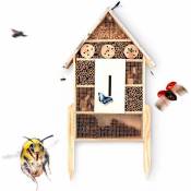 Maison à insectes - Abri hôtel pour abeilles et insectes - 78 x 37 cm