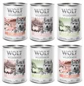 6x400g Junior “Expedition” Wolf of Wilderness Lot mixte pour chien : -10 % !