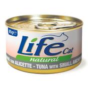 6x85g LifeCat Adult thon et petites anchois nourriture pour chat humide