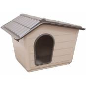 Chenil petit: Niche avec grilles de ventilation Modèle Villa pour chiens