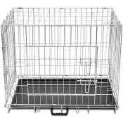 Helloshop26 - Cage en métal pliable pour chien acier