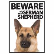 Magnet & Steel Panneau « Beware of The German Shepherd