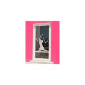 Micasia - Décors de vitres Petit chat - Couleur: Romantic Rose, Dimension: 33cm x 30cm