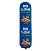 12x 800g Sausage poulet & gibier Brit nourriture humide