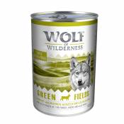 6x400g Green Fields, agneau Wolf of Wilderness nourriture