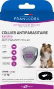 Soin Chien - Francodex Collier antiparasitaire Icaridine Noir - 60 cm