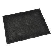 Tapis de litière PVC rectangle - 30x40 cm - Noir -