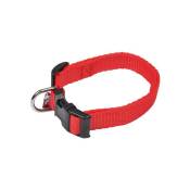 collier reglable en pp de 30 a 45cm*largeur 16mm - rouge