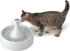 PetSafe - Fontaine à eau pour Animaux 360° Drinkwell en Plastique Sans BPA - Pour Chats et Chiens, Capacité 3.8L, 5 Jets d'eau Cascade