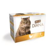 Barquette Chat – Eco Diana Poulet 12 x 100 gr