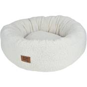 Coussin rond laine bouclee Wooli