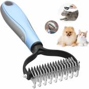 Fortuneville - Brosse professionnelle pour chien - brosse à poils longs pour chien et chat, anti - brosse pour animaux de compagnie, enlève le Sous