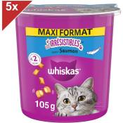 Les Irrésistibles Friandises au saumon pour chat (5x105g) - Whiskas
