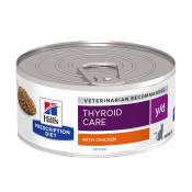 12x156g y/d Thyroid Health Hill's Prescription Diet Feline Boîtes pour chat