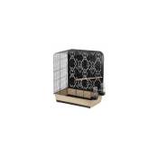 Cage perruche mona noir 50x34x65cm