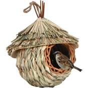 Jusch - Maison de Colibri extérieure, Accrochez Les Poches de nid d'oiseau Cage de cabane à Oiseaux Naturelle extérieure