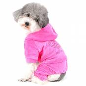 Ranphy Vêtement pour chien en velours doux avec motif
