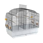 Ferplast Ferplast Cage pour Canaris et Oiseaux Exotiques CANTO, Petite Cage de Reproduction avec Séparation et Accessoires