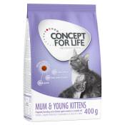 400g Mum & Young Kittens Concept for Life Croquettes pour chat