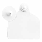 Boucles de marquage Flex maxi+bouton nue blanc x20 - Blanc - Ukal