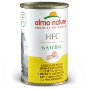 24x140g cuisses de poulet HFC Almo Nature Nourriture humide pour chat