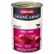 24x400g Original Senior bœuf, cœurs de dinde Animonda GranCarno - Pâtée pour chien