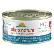 Almo Nature HFC Natural 6 x 70 g pour chat - thon, poulet, fromage