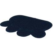 Animallparadise - Tapis pour bac à litière patte bleu 60 x 45 cm pour chat Bleu