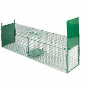 Maxxgarden - Cage pour Rongeur - Piège à Animaux Pliable - 60 x 18 x 20cm - Double entrée - Vert