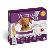 Vectra 3D Solution spot-on pour les chiens de 1,5 à 4 kg - 3 pipettes de 0,8 ml