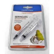 Francodex - 2 Seringues alimentaires, pour oiseaux et rongeurs.