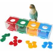 Jouet éducatif pour perroquet, jouets éducatifs pour perroquet, jouets pour perroquet, jouets interactifs pour oiseaux, hamster, perruches,