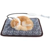 Tapis de couverture électrique pour chat et chien 110V couverture électrique pour animaux de compagnie coussin de siège unique étanche température