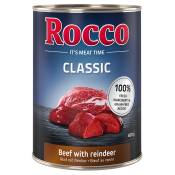 12x400g Classic bœuf, renne Rocco - Nourriture pour