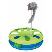 Trixie - Crazy circle avec souris en peluche, en plastique ø 24 × 29 cm