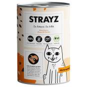 24x 400g STRAYZ BIO chat oie bio & citrouille bio nourriture pour chat humide