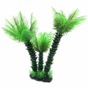 Animallparadise - Palmier décoration trio, h 26 cm, pour aquarium Vert