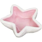 Lumten - Bol de nourriture en céramique pour hamster bol de nourriture pour hérisson Chinchilla bol d'eau créatif étoile de mer rose