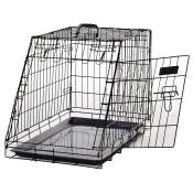 PawHut Cage de transport pour chien taille L dim. 76L