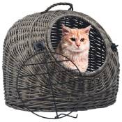vidaXL Cage de transport pour chats Gris 50x42x40 cm