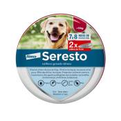 2x Seresto® Grand chien >8 kg 70cm - 2 Colliers antiparasitaires