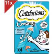 Catisfactions - Creamy Friandises au saumon pour chats 10g (4x11)