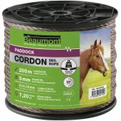 Cordon marron 5mm / 200 m paddock - Brun