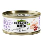 Greenwoods Delight filet de poulet, canard pour chat 48 x 70 g