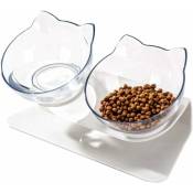 Groofoo - Double Bol pour Chat, Gamelle pour Chat,