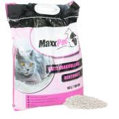 Maxxpet - Litière pour chat - Parfum de poudre pour bébé - Sable jetable - Grain fin - 16 litres - beige