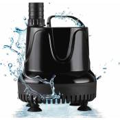 Pompe à eau d'aquarium, 600 l/h 18W Mini pompe à eau submersible ultra silencieuse pour étang, fontaine, aquarium, jardin