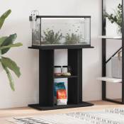 Support pour aquarium noir 60x30x60 cm bois d'ing�nierie